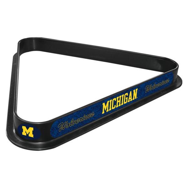 University of Michigan Billiard Triangle - Black - Durable Polypropylene - Officially Licensed - Made in the USA 