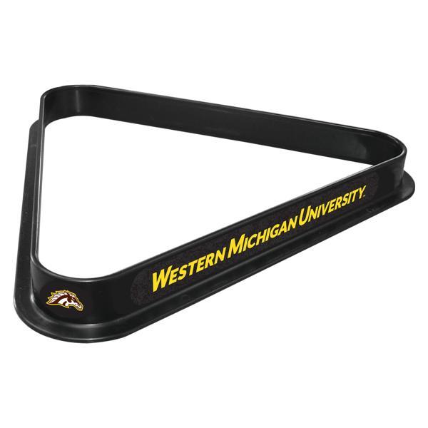 Western Michigan University Billiard Triangle - Black - Durable Polypropylene - Officially Licensed - Made in the USA 