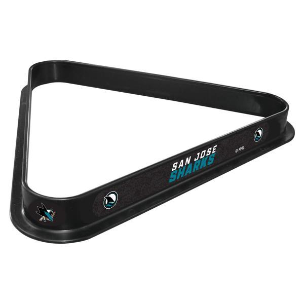 San Jose Sharks Billiard Triangle - Black - Durable Polypropylene - Officially Licensed - Made in the USA 