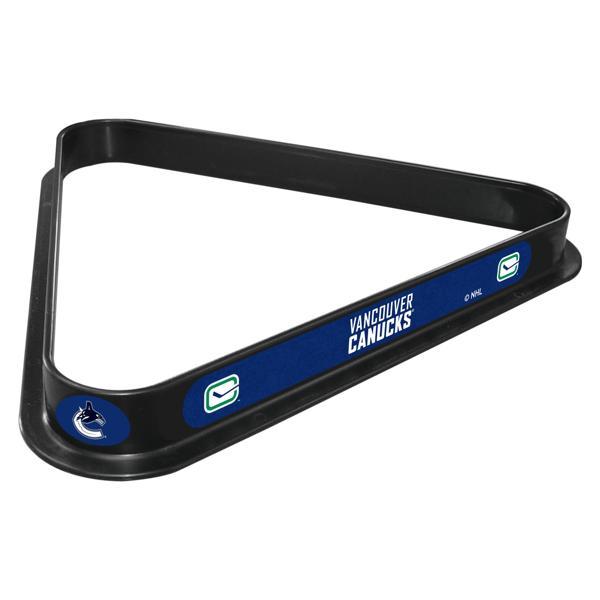 Vancouver Canucks Billiard Triangle - Black - Durable Polypropylene - Officially Licensed - Made in the USA 