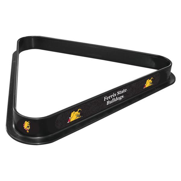 Ferris State University Billiard Triangle - Black - Durable Polypropylene - Officially Licensed - Made in the USA 