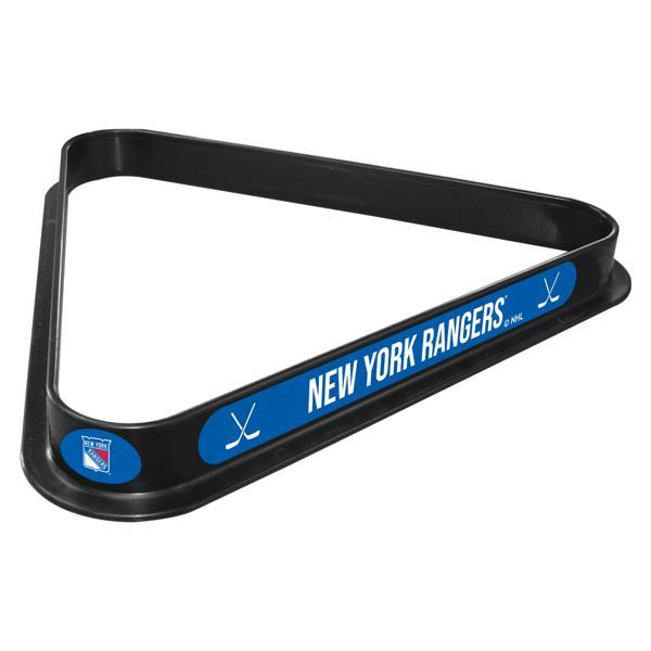 New York Rangers Billiard Triangle - Black - Durable Polypropylene - Officially Licensed - Made in the USA 