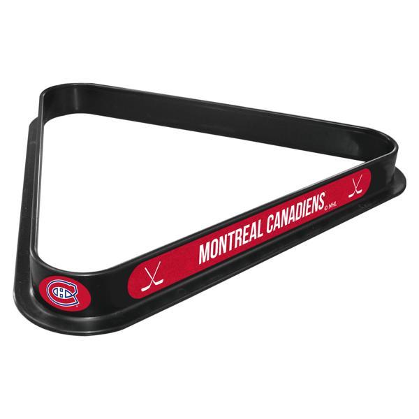 Montreal Canadiens Billiard Triangle - Black - Durable Polypropylene - Officially Licensed - Made in the USA 