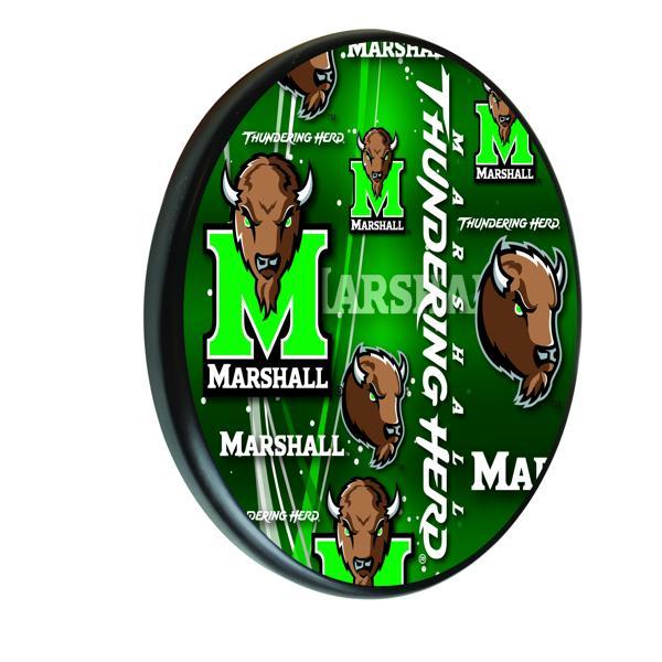 Marshall University 13" Solid Wood Sign - Black - Officially Licensed - Made in USA 