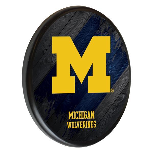 University of Michigan 13" Solid Wood Sign - Black - Officially Licensed - Made in USA 