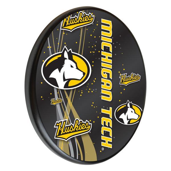 Michigan Tech University 13" Solid Wood Sign - Black - Officially Licensed - Made in USA 