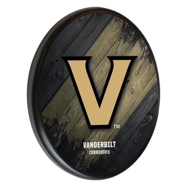 Vanderbilt University 13" Solid Wood Sign - Black - Officially Licensed - Made in USA 
