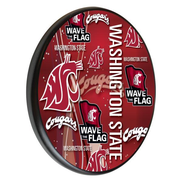 Washington State University 13" Solid Wood Sign - Black - Officially Licensed - Made in USA 