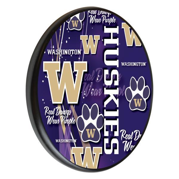 University of Washington 13" Solid Wood Sign - Black - Officially Licensed - Made in USA 