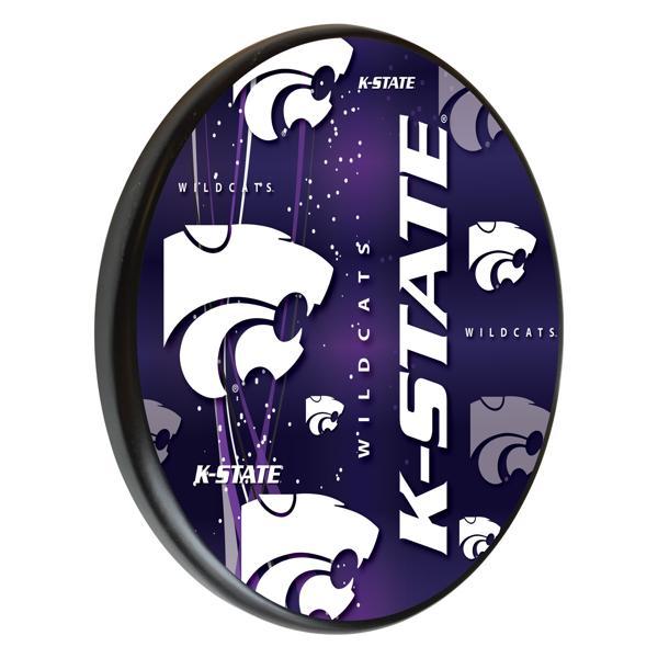 Kansas State University 13" Solid Wood Sign - Black - Officially Licensed - Made in USA 
