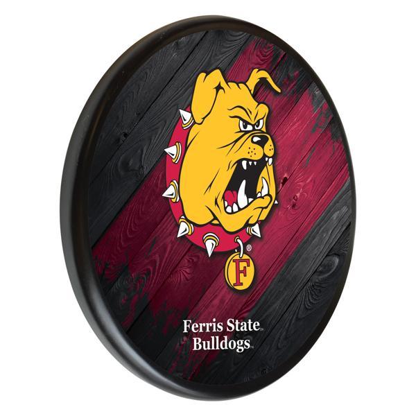 Ferris State University 13" Solid Wood Sign - Black - Officially Licensed - Made in USA 