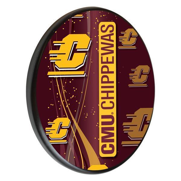 Central Michigan University 13" Solid Wood Sign - Black - Officially Licensed - Made in USA 