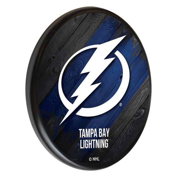 Tampa Bay Lightning 13" Solid Wood Sign - Black - Officially Licensed - Made in USA 