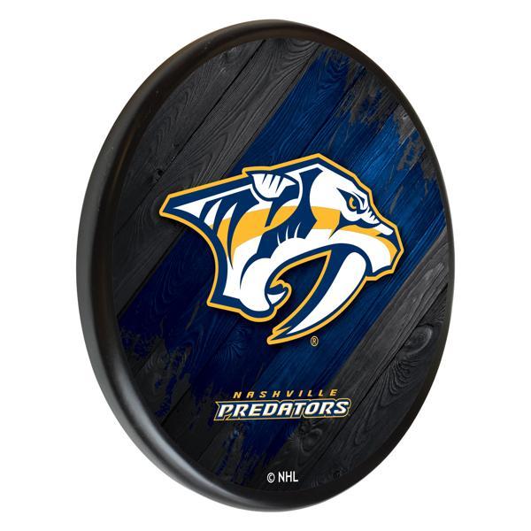 Nashville Predators 13" Solid Wood Sign - Black - Officially Licensed - Made in USA 