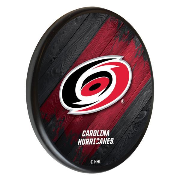 Carolina Hurricanes 13" Solid Wood Sign - Black - Officially Licensed - Made in USA 