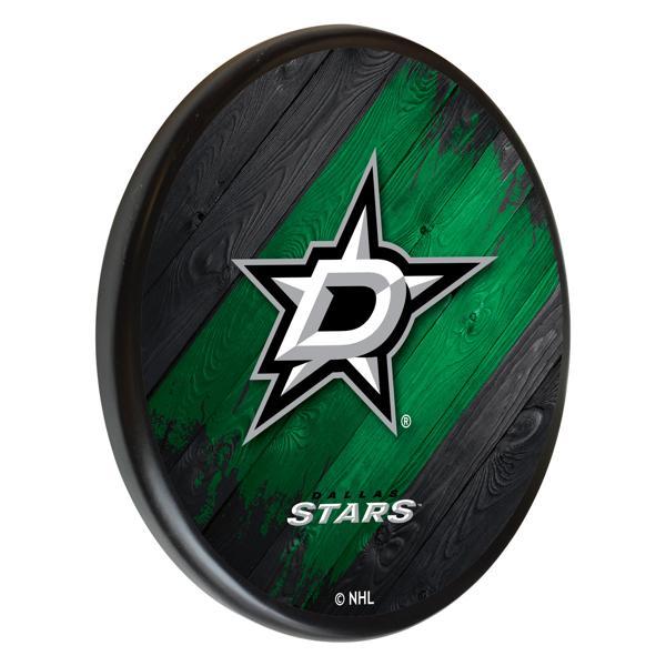 Dallas Stars 13" Solid Wood Sign - Black - Officially Licensed - Made in USA 
