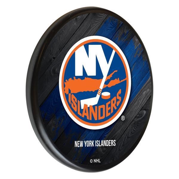 New York Islanders 13" Solid Wood Sign - Black - Officially Licensed - Made in USA 