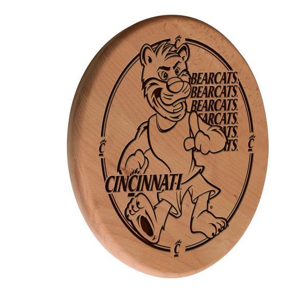 University of Cincinnati Laser Engraved 13" Wood Sign - Natural - Officially Licensed 