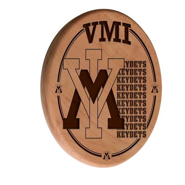 Virginia Military Institute Laser Engraved 13" Wood Sign - Natural - Officially Licensed 