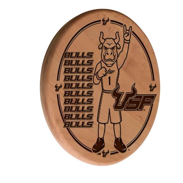 University of South Florida Laser Engraved 13" Wood Sign - Natural - Officially Licensed 