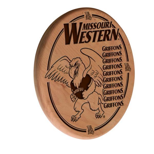 Missouri Western State University Laser Engraved 13" Wood Sign - Natural - Officially Licensed 