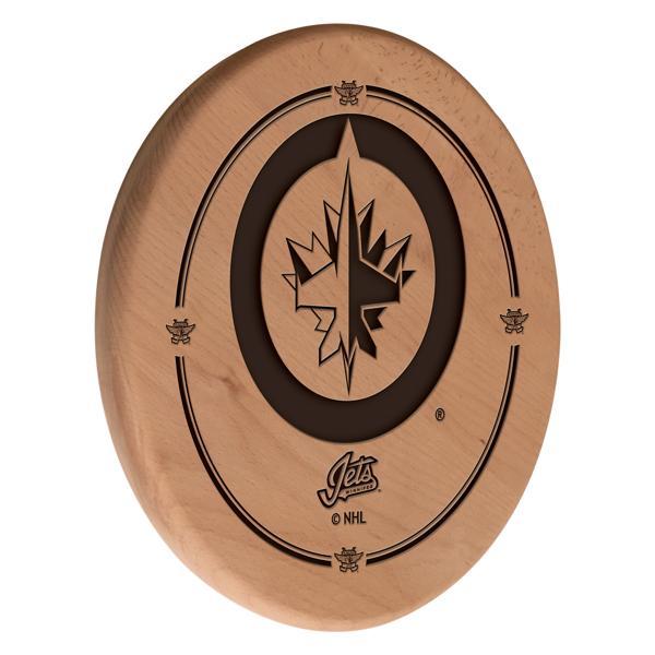 Winnipeg Jets Laser Engraved 13" Wood Sign - Natural - Officially Licensed 