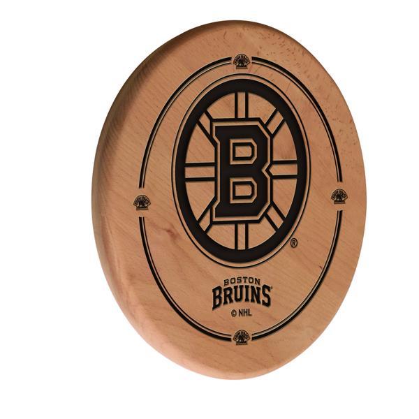 Boston Bruins Laser Engraved 13" Wood Sign - Natural - Officially Licensed 