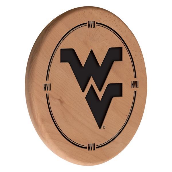 West Virginia University Laser Engraved 13" Wood Sign - Natural - Officially Licensed 