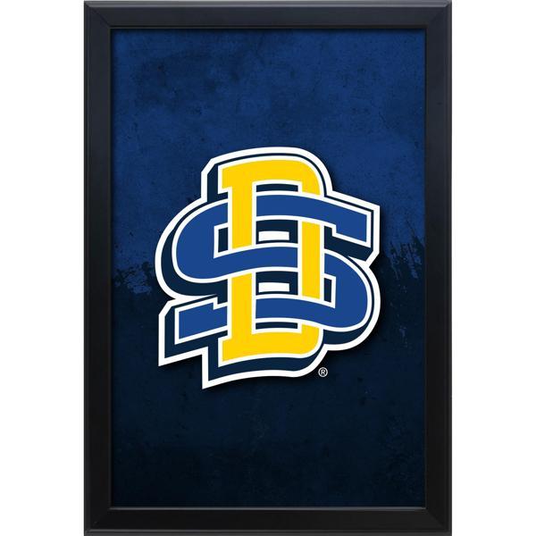 South Dakota State University Backlit LED 16" x 24" Snap Frame Lightbox - Officially Licensed - Black Aluminum Frame 