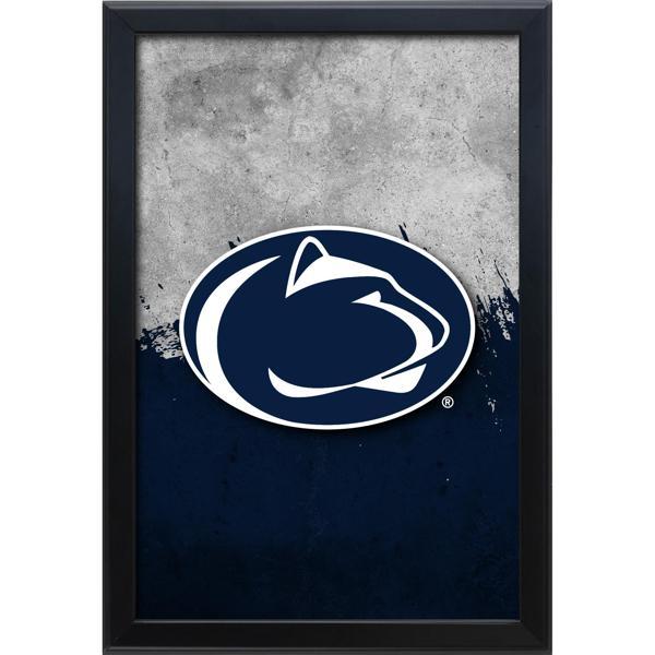 Pennsylvania State University Backlit LED 16" x 24" Snap Frame Lightbox - Officially Licensed - Black Aluminum Frame 