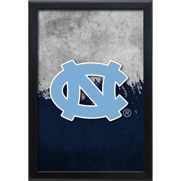 University of North Carolina Backlit LED 16" x 24" Snap Frame Lightbox - Officially Licensed - Black Aluminum Frame 