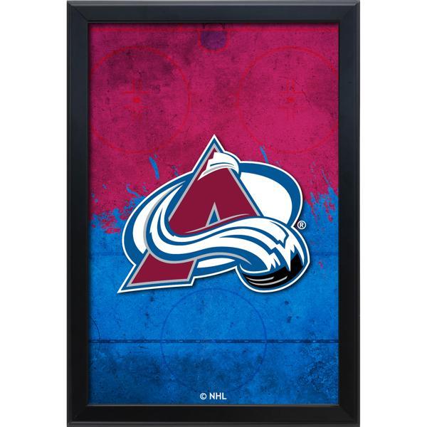 Colorado Avalanche Backlit LED 16" x 24" Snap Frame Lightbox - Officially Licensed - Black Aluminum Frame 