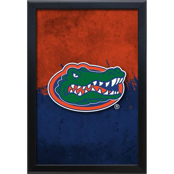 University of Florida Backlit LED 16" x 24" Snap Frame Lightbox - Officially Licensed - Black Aluminum Frame 