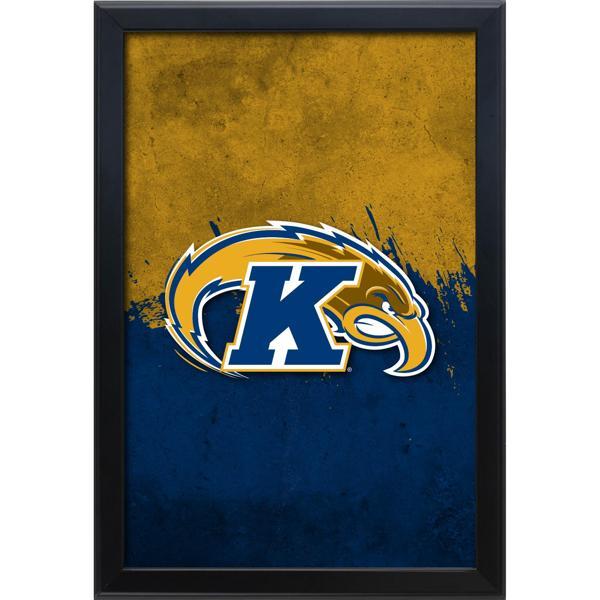 Kent State University Backlit LED 16" x 24" Snap Frame Lightbox - Officially Licensed - Black Aluminum Frame 