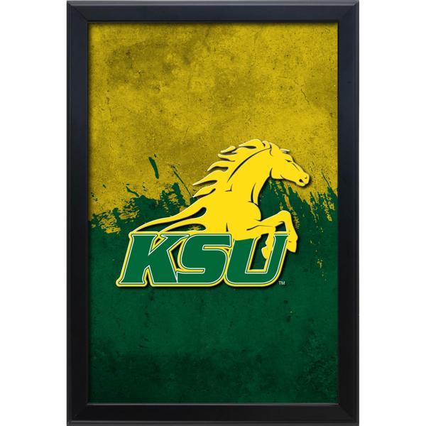 Kentucky State University Backlit LED 16" x 24" Snap Frame Lightbox - Officially Licensed - Black Aluminum Frame 