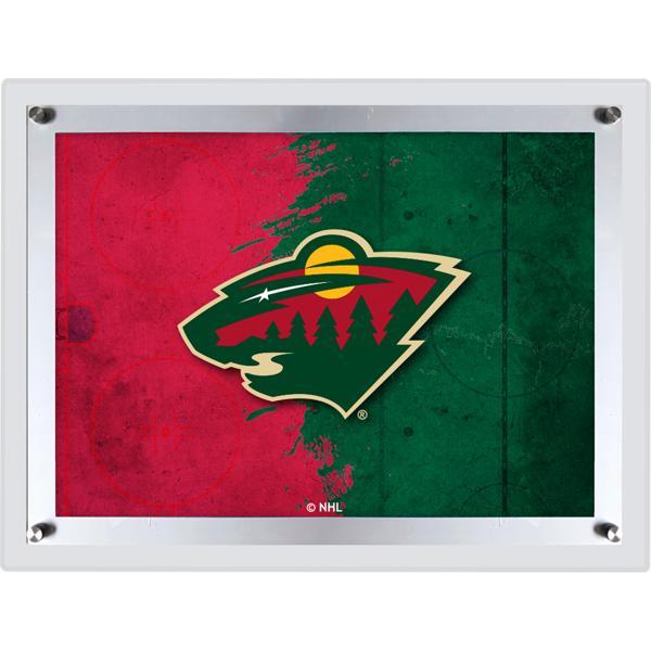 Minnesota Wild Backlit LED Sign - 14.5" x 12" - Officially Licensed - Vibrant Full Color Artwork 