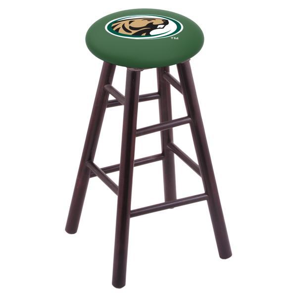 Bemidji State University 24" Counter Stool - Official Logo - Solid Wood - Commercial Grade Marine Vinyl 