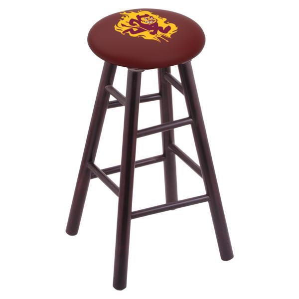 Arizona State University 24" Counter Stool - Official Logo 2 - Solid Wood - Commercial Grade Marine Vinyl 