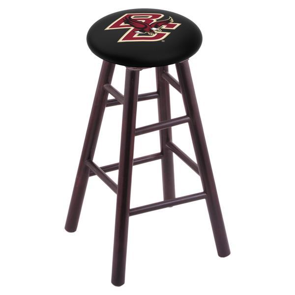 Boston College 24" Counter Stool - Official Logo - Solid Wood - Commercial Grade Marine Vinyl 