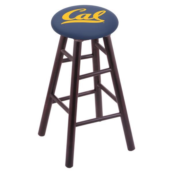 University of California 24" Counter Stool - Official Logo - Solid Wood - Commercial Grade Marine Vinyl 