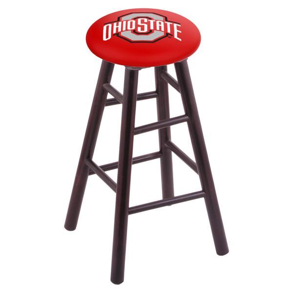 Ohio State University 30" Bar Stool - Official Logo - Solid Wood - Commercial Grade Marine Vinyl 