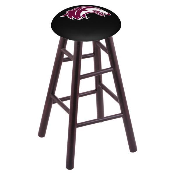 Southern Illinois University 30" Bar Stool - Official Logo - Solid Wood - Commercial Grade Marine Vinyl 