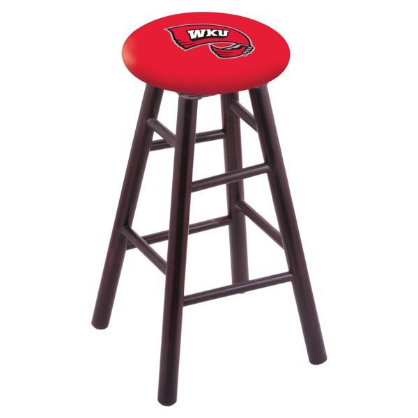 Western Kentucky University 30" Bar Stool - Official Logo - Solid Wood - Commercial Grade Marine Vinyl 