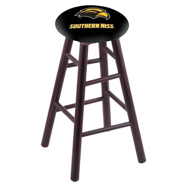 University of Southern Mississippi 30" Bar Stool - Official Logo - Solid Wood - Commercial Grade Marine Vinyl 