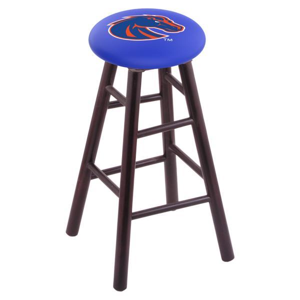 Boise State University 30" Bar Stool - Official Logo - Solid Wood - Commercial Grade Marine Vinyl 