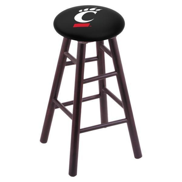 University of Cincinnati 30" Bar Stool - Official Logo - Solid Wood - Commercial Grade Marine Vinyl 
