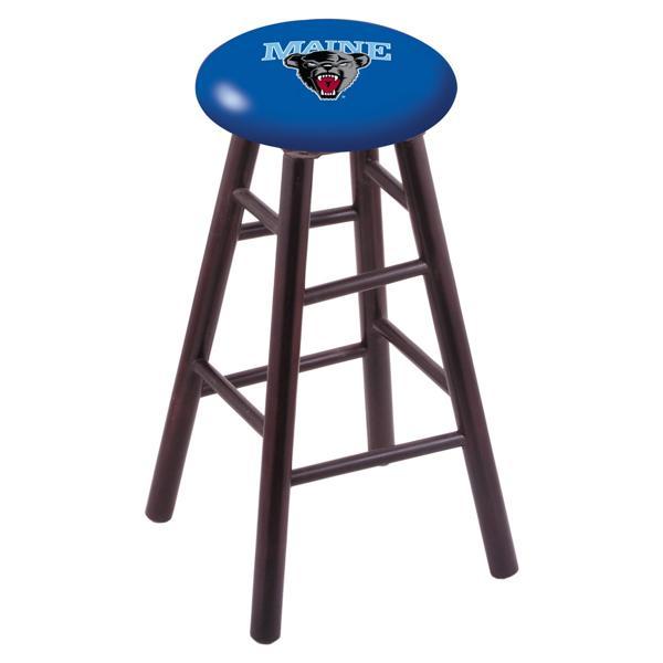 University of Maine 30" Bar Stool - Official Logo - Solid Wood - Commercial Grade Marine Vinyl 