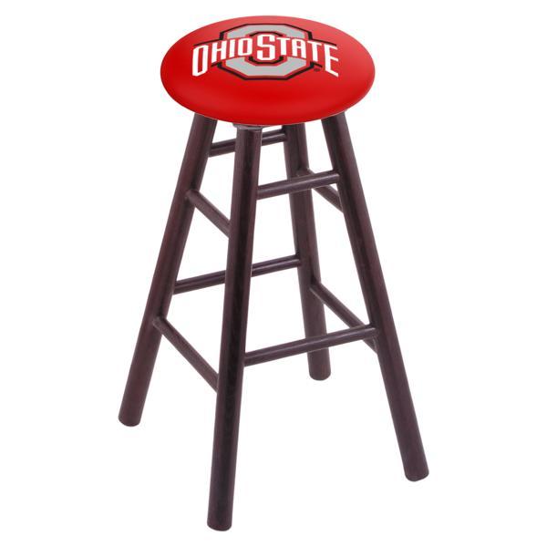 Ohio State University Extra-Tall Bar Stool - 36" Seat Height - Commercial Grade Marine Vinyl 