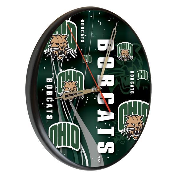 Ohio University 13" Solid Wood Clock - Black - Officially Licensed - Made in USA 