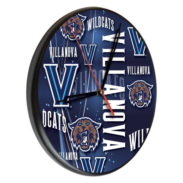 Villanova University 13" Solid Wood Clock - Black - Officially Licensed - Made in USA 